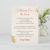 Message De La Carte De Baby shower Bump (Debout devant)