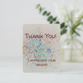 Message de Merci de la carte de boîtier (Debout devant)