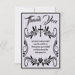 Message De Merci Funéraire Simple Pour Les Condolé