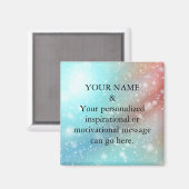 Message de motivation personnalisé Aimant de Parti (Recto/Verso)