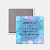 Message de motivation personnalisé Aimant de Parti (Recto/Verso)