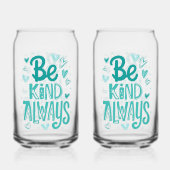 Message de motivation turquoise "Be Kind" (Verso)