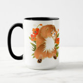 Message de mug de boue rouge BINDI MINGSIE sur le  (Gauche)