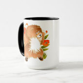 Message de mug de boue rouge BINDI MINGSIE sur le  (Devant gauche)