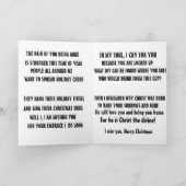 MESSAGE DE NOËL À AIMÉ UNE CARTE INCARCÉRÉE (Intérieur)