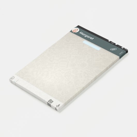 Message de note de post-it de l'iPhone 6 d'écran (Incliné)