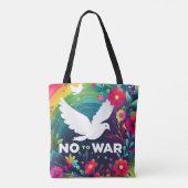 Message de paix : La colombe sur le Sac fourre-tou (Dos)