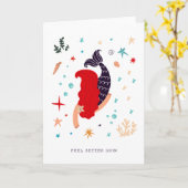 Message de Sirène | Carte Vierge (Fleur jaune)