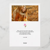 Message de vacances aimant cadeau de Noël pour Mèr (Verso)