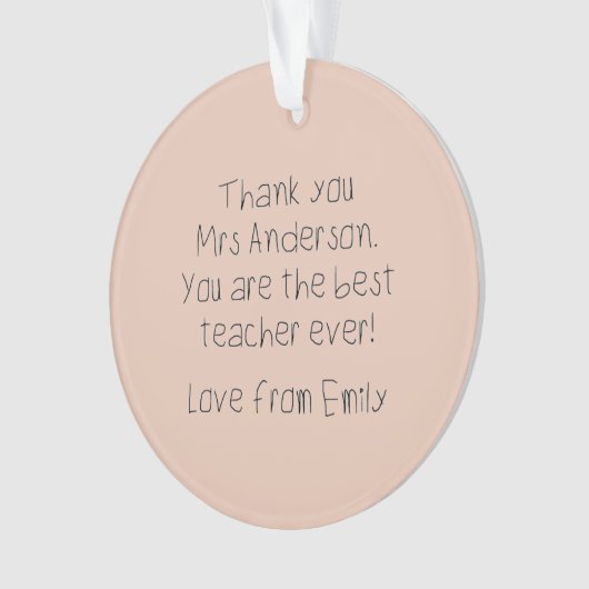 Message de votre enfant Écriture manuscrite enseig (devant)