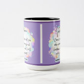 Message d'espoir - Matthew 11-28 - Mug à deux tons (Centre)
