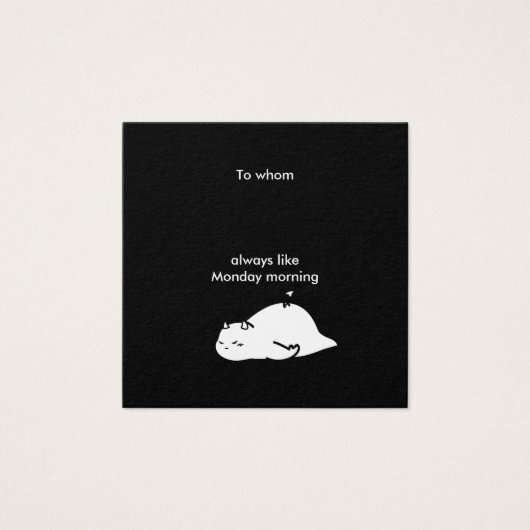 Message du diable du lundi (Devant)