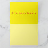 Message du logo Honey Teddy Bear sur carte rose (Intérieur)