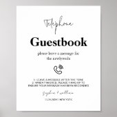 Message du Mariage du livre d'or du téléphone (Devant)