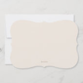 Message d'un Invitation Fête des mariées de Bottle (Dos)