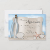 Message d'une bouteille - Cartes à plat Merci de p (Devant)