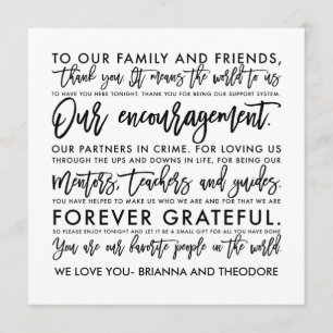 Message en lettres de Merci de main chic