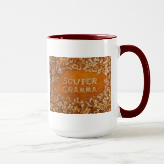 Message en ma soupe : Tasse de Gramma (Droite)