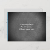 Message Gris Solide de la carte postale de l'ensei (Devant / Derrière)