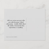 Message Gris Solide de la carte postale de l'ensei (Dos)