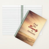 Message inspirant, journal d'écriture (À l'intérieur)