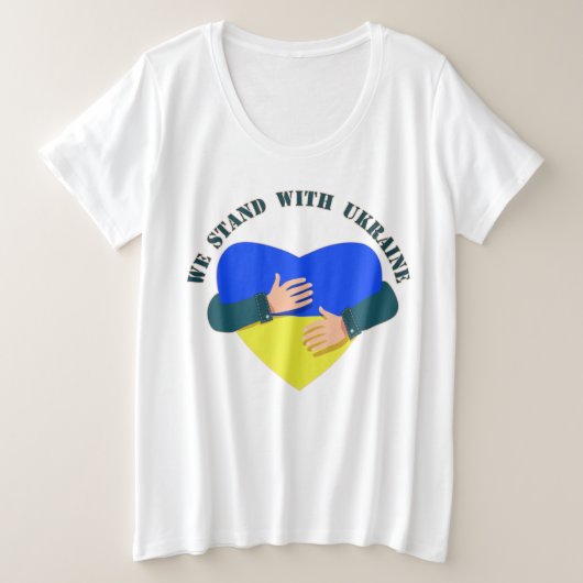 Message inspirant Nous sommes avec l'Ukraine (Design devant)