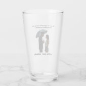 Message inspirant sur un verre transparent (Dos)