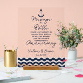 message mariage marine et blanc dans une impressio (Mariage)