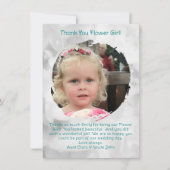 Message Merci photo Flower Girl (Devant)