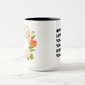Message mug à la crème BINDI MINGSIE sur le dos (Centre)