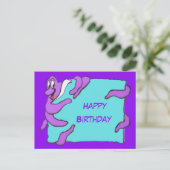 Message Octopus Bonne Carte postale Anniversaire (Debout devant)