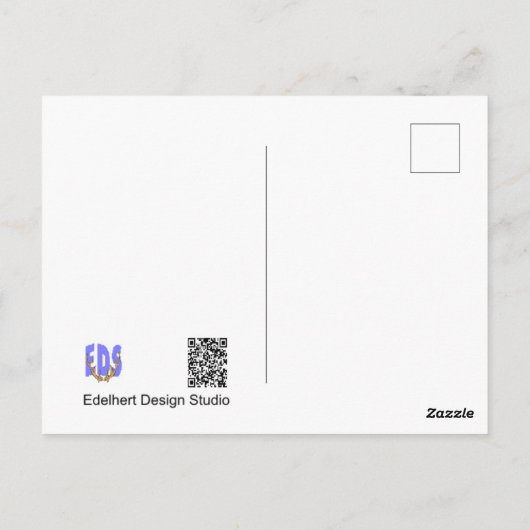 Message Octopus Cartoon Cust. Carte postale texte (Dos)