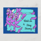 Message Octopus Cartoon Cust. Carte postale texte (Devant)