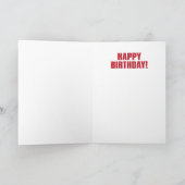 Message parfait Carte d'anniversaire humoristique (Intérieur)