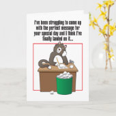 Message parfait Carte d'anniversaire humoristique (Fleur jaune)