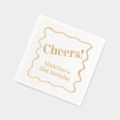 Message personnalisable "Cheers" partie frontière  (Gauche)