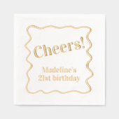 Message personnalisable "Cheers" partie frontière  (Recto)