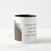 Message Personnalisé 11oz Horse Mug Changable Par  (Centre)
