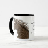 Message Personnalisé 11oz Horse Mug Changable Par  (Devant gauche)
