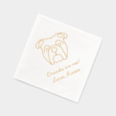 Message personnalisé Bulldog Boit sur moi Mariage (Gauche)