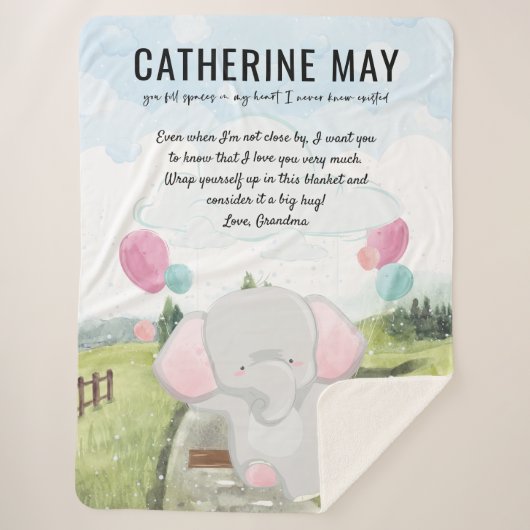 Message personnalisé Couverture pour enfant avec é (Devant)