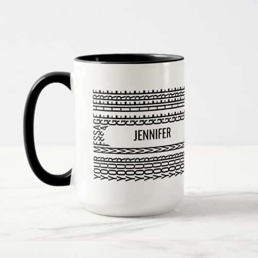 Message personnel caché avec le nom Mug (Gauche)