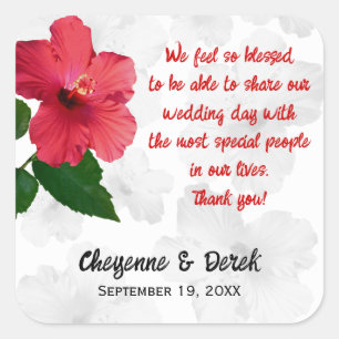 Message personnel Hibiscus Favoriser les Étiquette