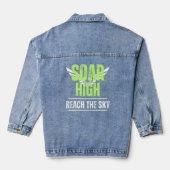 Message positif Soar High Women's Denim Jacket (Verso)