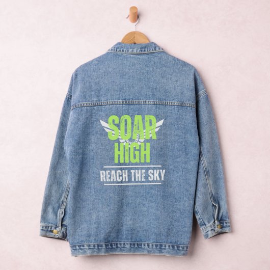 Message positif Soar High Women's Denim Jacket (Hangar)