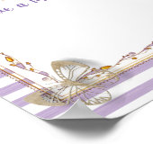 Message pour bébé, Poster de Baby shower Keepsaké (Coin)