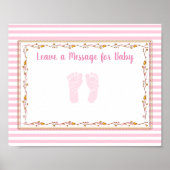 Message pour bébé, Poster de Baby shower Keepsaké (Devant)