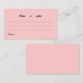 Message Pour Carte Mariage Simple Peach (Devant / Derrière)