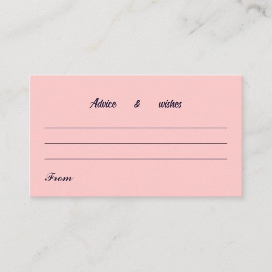 Message Pour Carte Mariage Simple Peach (Devant)