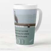 Message Psaume - Psaume 46-10 - Latte Mug (Angle droit)